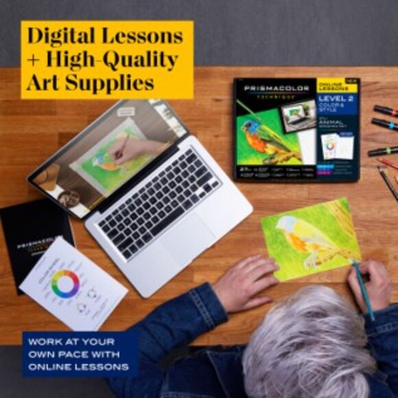 Prismacolor Technique Online Lessons Level 2 Animal Drawing Set 27-piece NWT - Picture 8 of 8